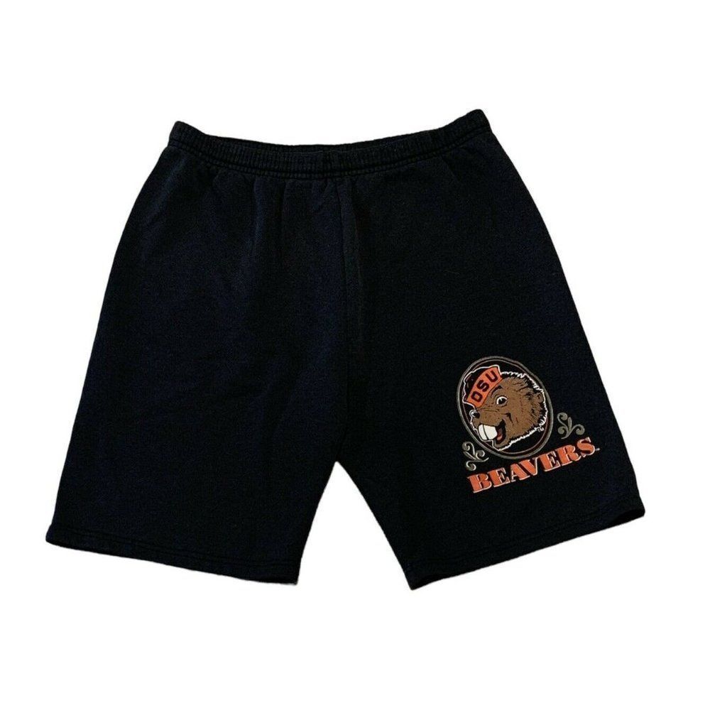 Vintage Oregon State Beavers University Black Men’s Sweatshorts